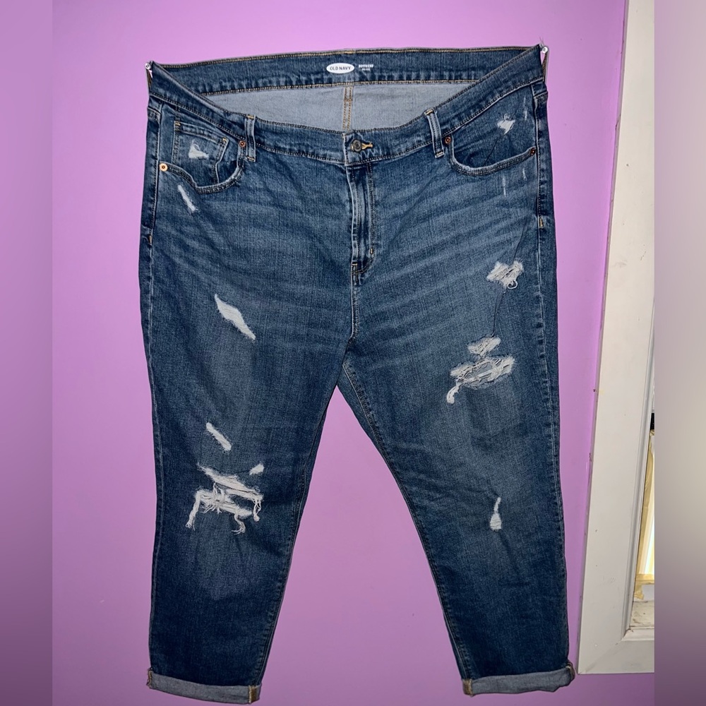 NWOT Old Navy Light Blue Boyfriend Jeans